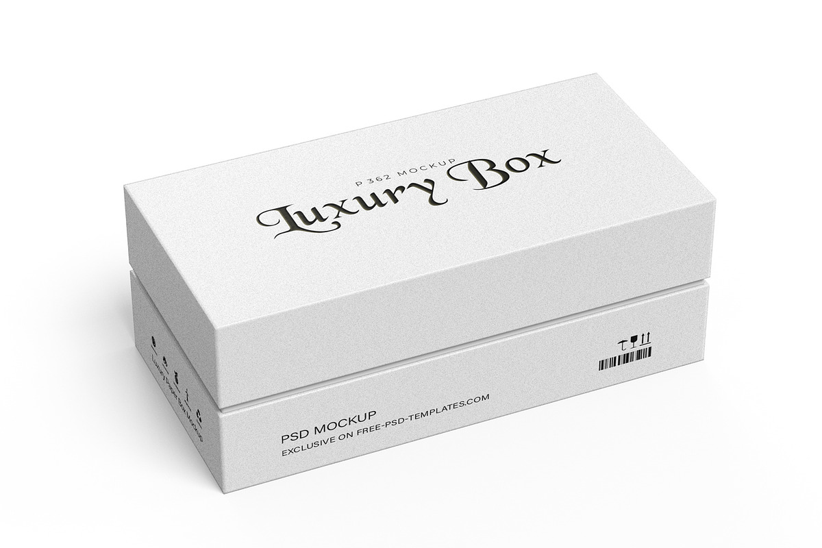 Luxury Two Piece Rigid Box Mockup, a Packaging Mockup by Ram Studio LLC (Photo 8 of 11)