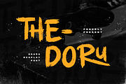 Thedoru - Sport Brush Display Font, a Handwritten Font by Samtiv Studio (Thumbnail 1 of 9)