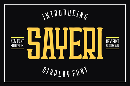 Sayeri - Display Font