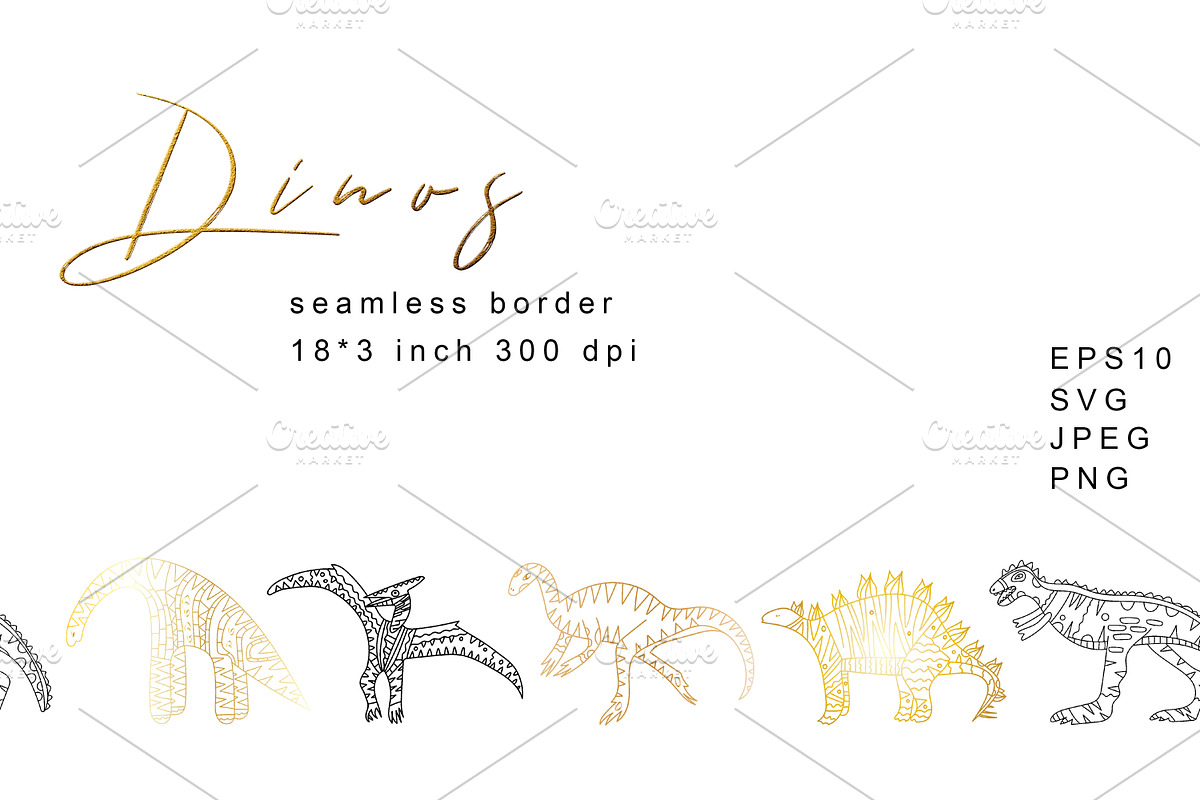 Dinosaurs Illustrations And Patterns, a Graphic by kh_cat (Photo 9 of 14)