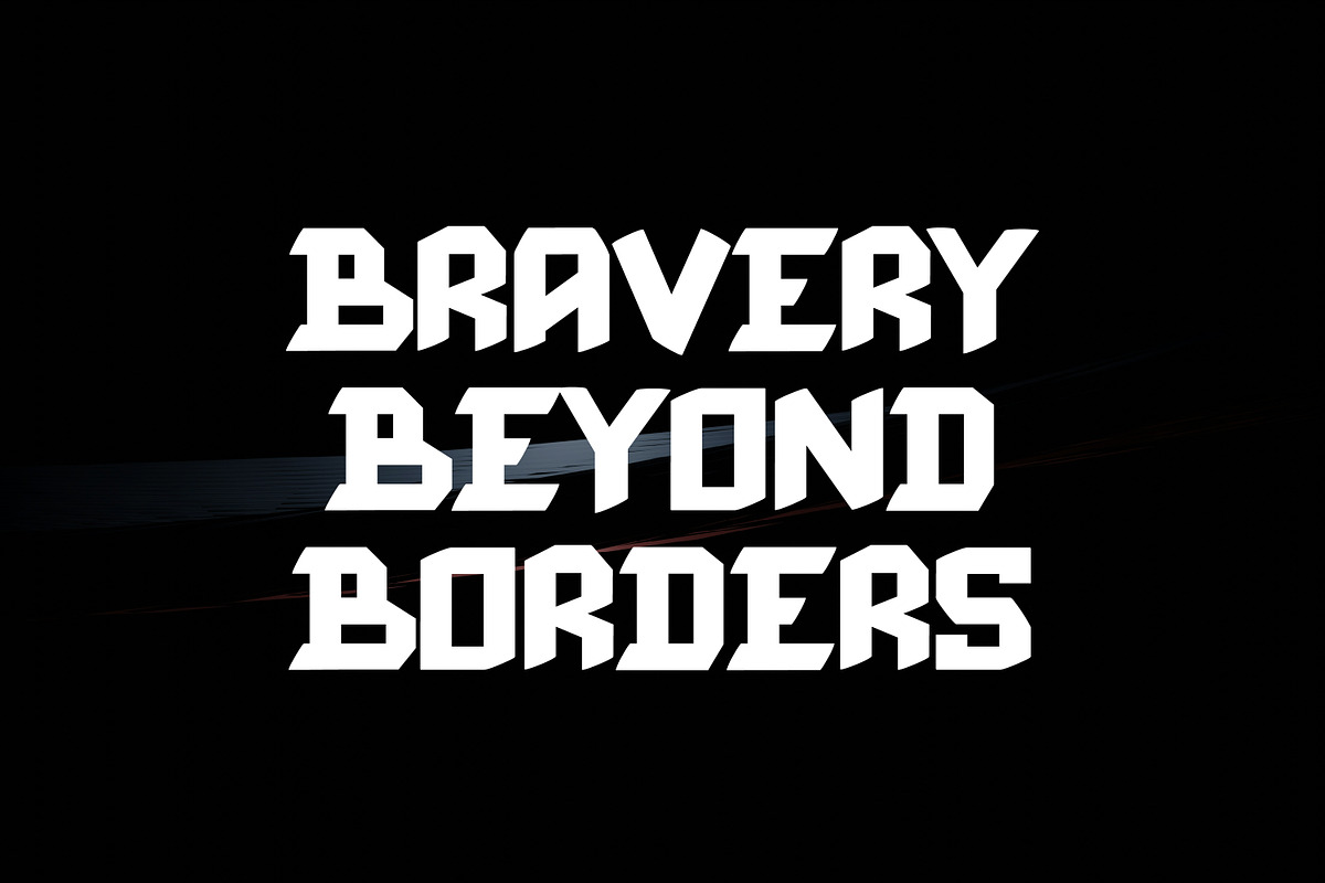 Cease Fire Bold Display, a Sans Serif Font by Gumrega Studio (Photo 3 of 7)