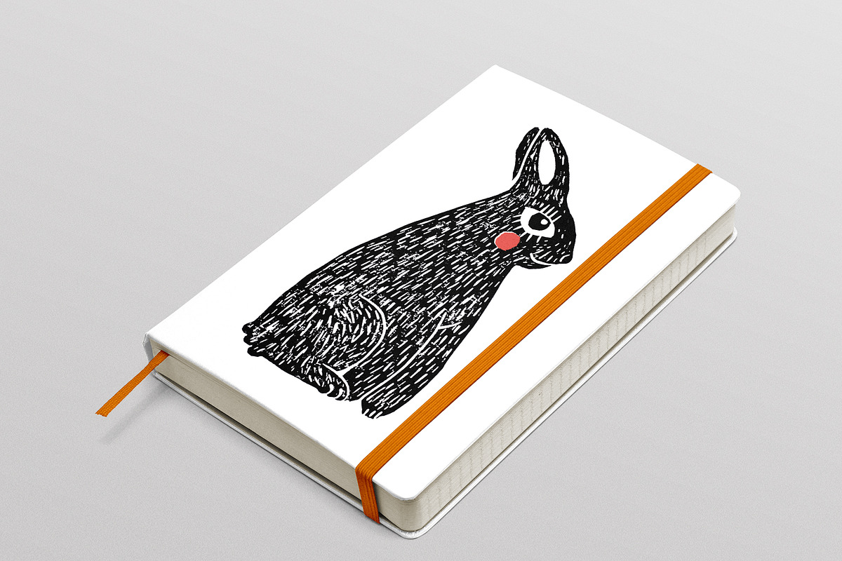 CUTE ANIMALS | Linocut | Vintage, an Animal Illustration by Mii Lab (Photo 8 of 11)