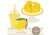 Mango Digital Paper & Clipart, a Graphic by JennyL Designs (Thumbnail 5 of 5)