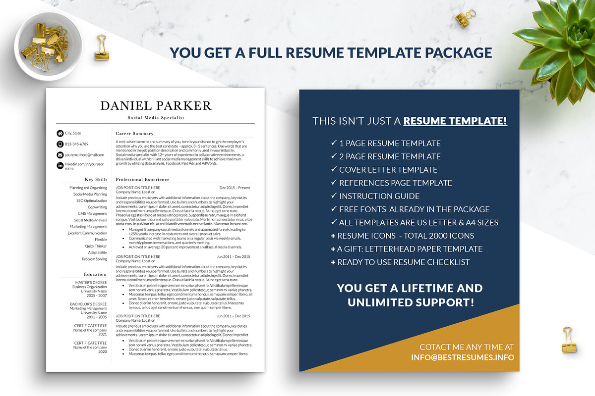 Executive CV/Resume Template Word, a Resume Template by BestResumes.Co (Photo 6 of 7)