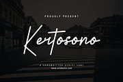 Kertosono Font, a Script Font by Zelda Graphic (Thumbnail 1 of 6)
