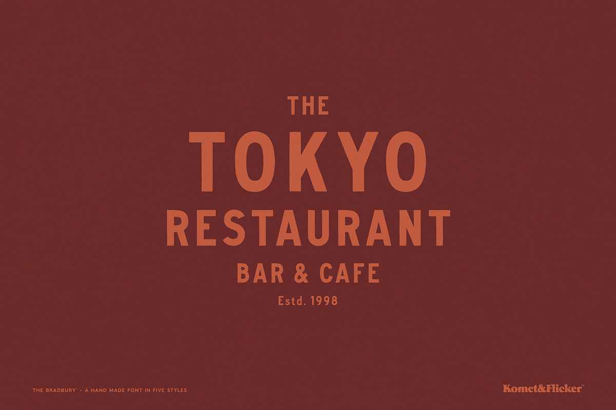 The Bradbury - A Hand Drawn Font, a Sans Serif Font by Komet & Flicker (Photo 10 of 12)
