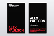 Simple Business Card Design 014, a Business Card Template by Nonaglyph Design (Thumbnail 3 of 4)
