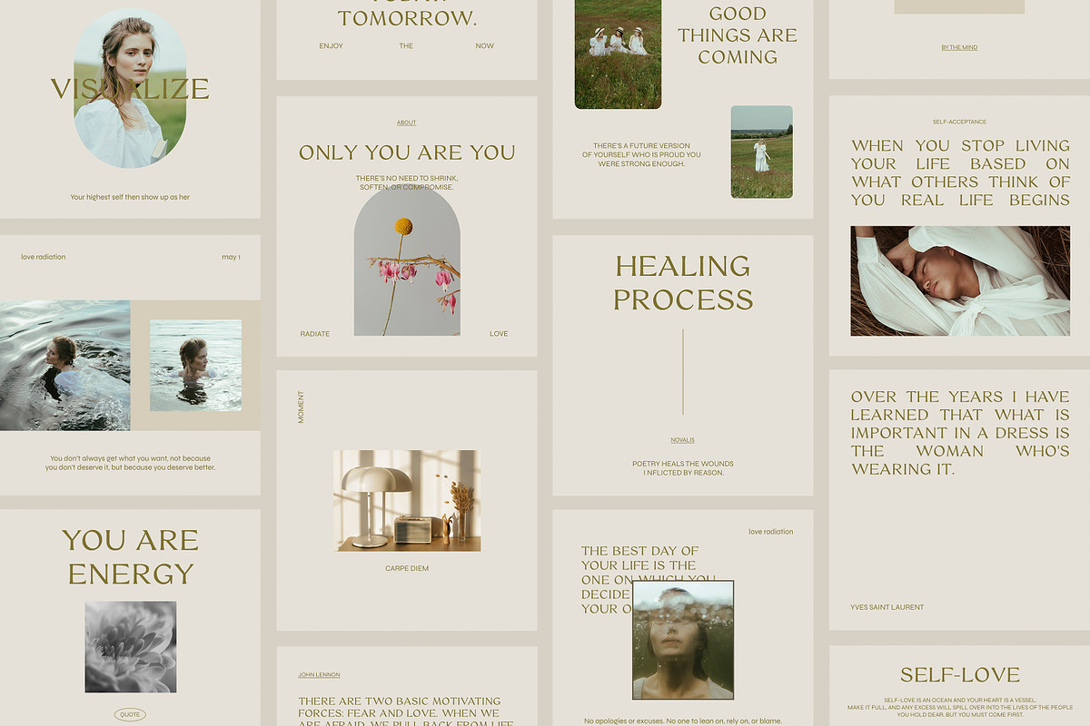 CANVA PS Instagram Templates Posts, a Social Media Template by Love Radiation Studio (Photo 2 of 16)