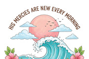 Christian Cute Summer Sublimation, a Work Illustration by CraftArtStudio (Thumbnail 5 of 5)