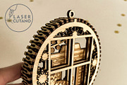 CHRISTMAS ORNAMENTS Multilayer File, a Templates & Theme by LaserCutano (Thumbnail 6 of 10)