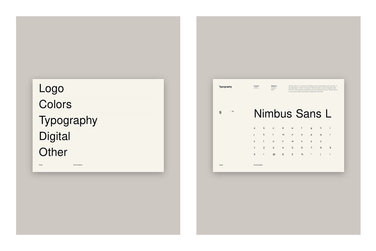 Brand Guidelines, a Brochure Template by T E M P L Y (Photo 12 of 19)