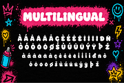 Bubble Vibes - Graffiti Display Font, a Handwritten Font by overlaytemplates (Thumbnail 5 of 5)