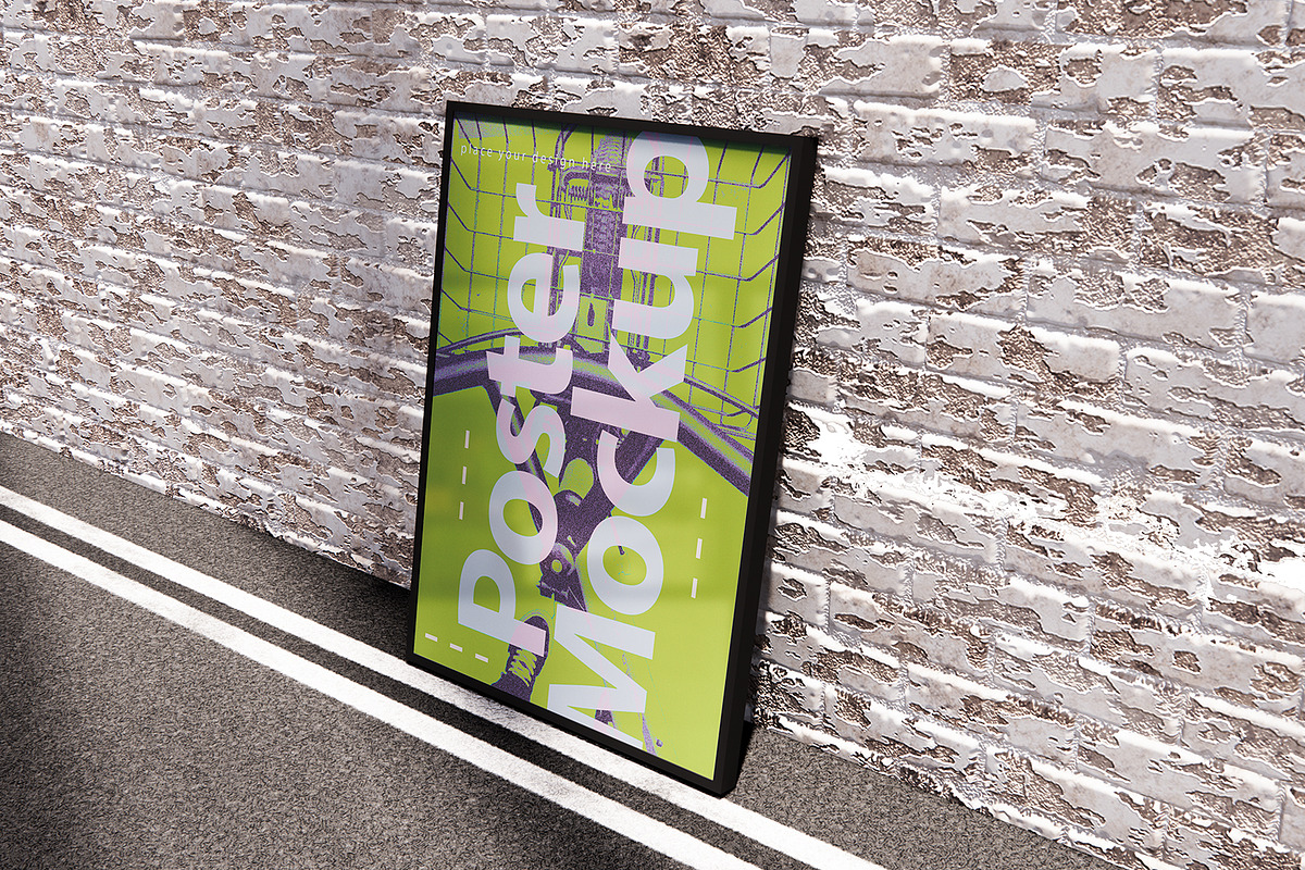 Poster Mockup Set, an Advertising Mockup by Mirachma Project (Photo 4 of 6)