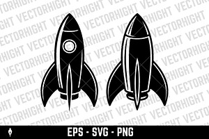 Space rocket icon. Design element, an Object Graphic by Vectorhight