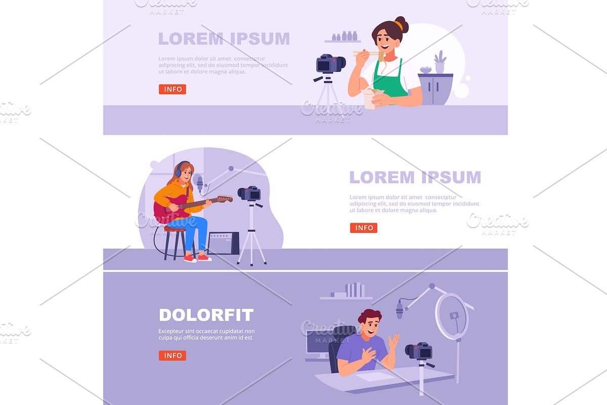 Bloggers. video production of self, a Technology Illustration by Onyx