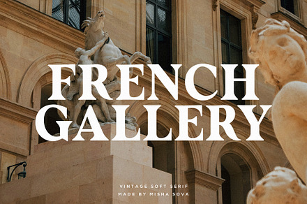 FRENCH GALLERY - vintage soft serif