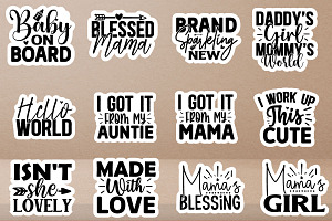 Baby Stickers Design Bundle