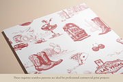 Las Vegas Toile de Jouy Pattern, a Background Graphic by Hughes Studio (Thumbnail 4 of 11)