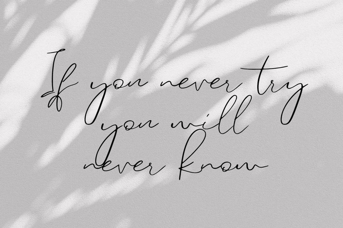 Shawte, a Script Font by Katie Holland (Photo 2 of 7)