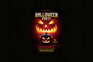 Halloween Party Flyer, a Flyer Template by DesignWorkz