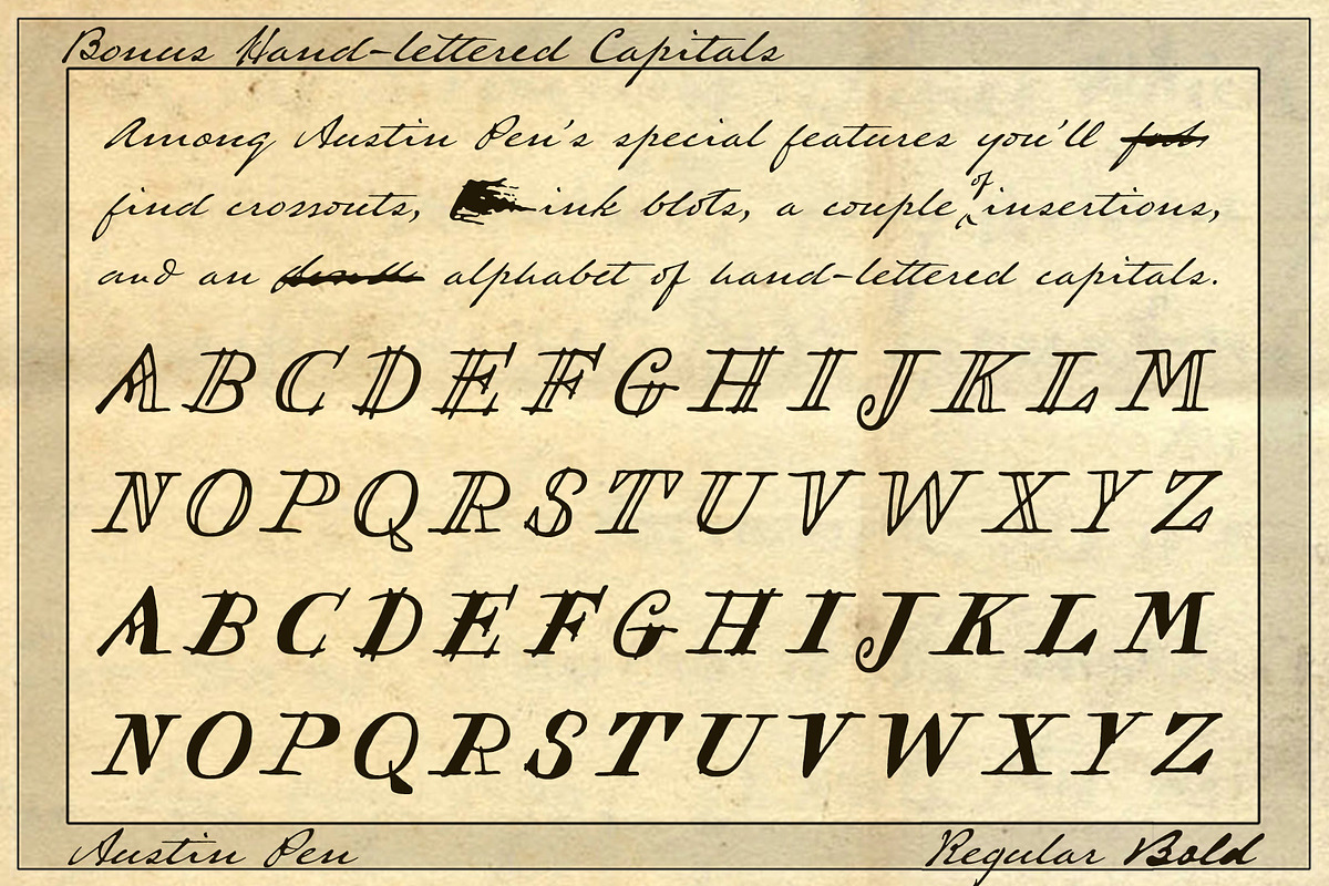Austin Pen, a Script Font by Three Islands Press (Photo 9 of 9)