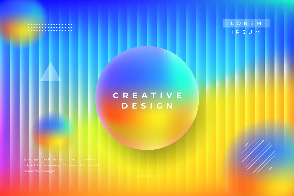 3D Glass Morph Sphere Gradient BG, a Background Graphic by Signatoro (Photo 3 of 4)