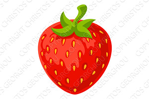 Strawberry Fresh Red Fruit, a Food Illustration by Christos Georghiou