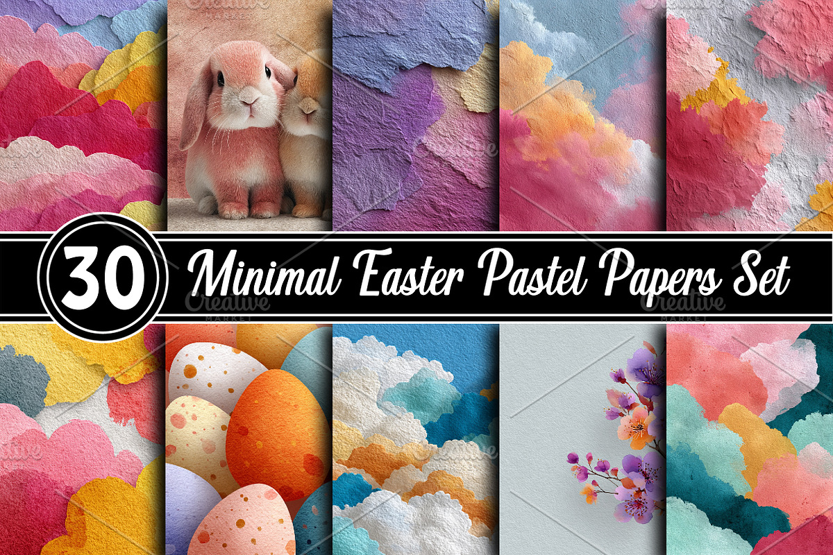 Minimal Easter Pastel Papers, a Background Photo by RobertsArt (Photo 1 of 5)