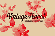 Vintage Floral Photoshop Brush Set, a Brush Add-On by Medialoot (Thumbnail 1 of 5)