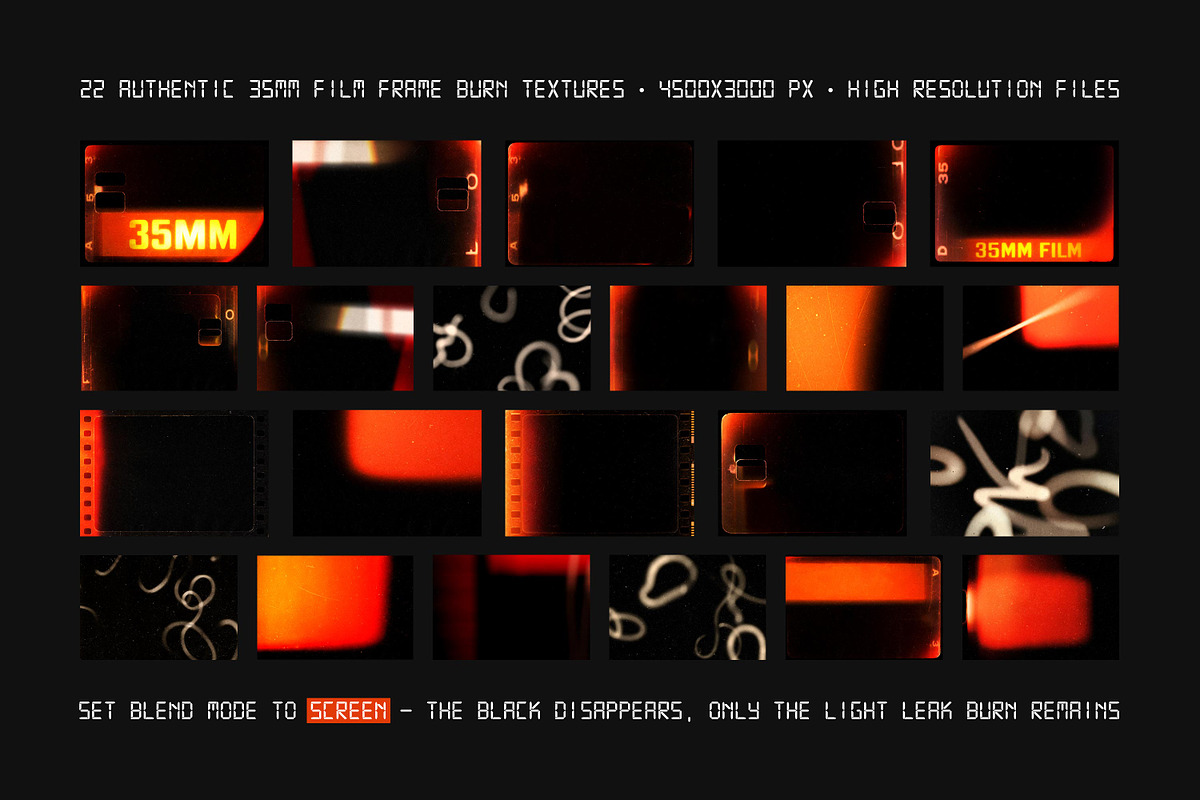 Old Film Burn Overlay Bundle, a Texture Graphic by pixelbuddha.net (Photo 3 of 9)