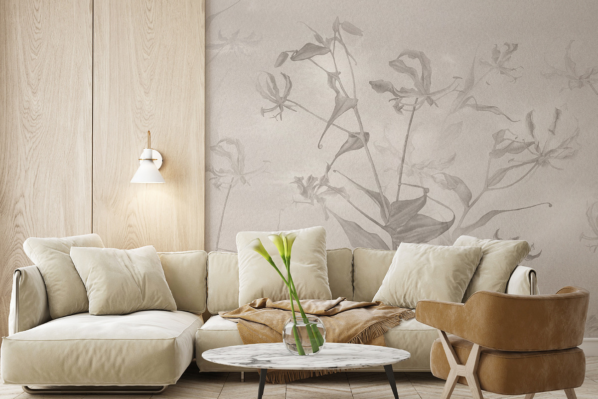 Glorioza floral wall mural, a Wallpaper Graphic by Timofi Art (Photo 13 of 18)