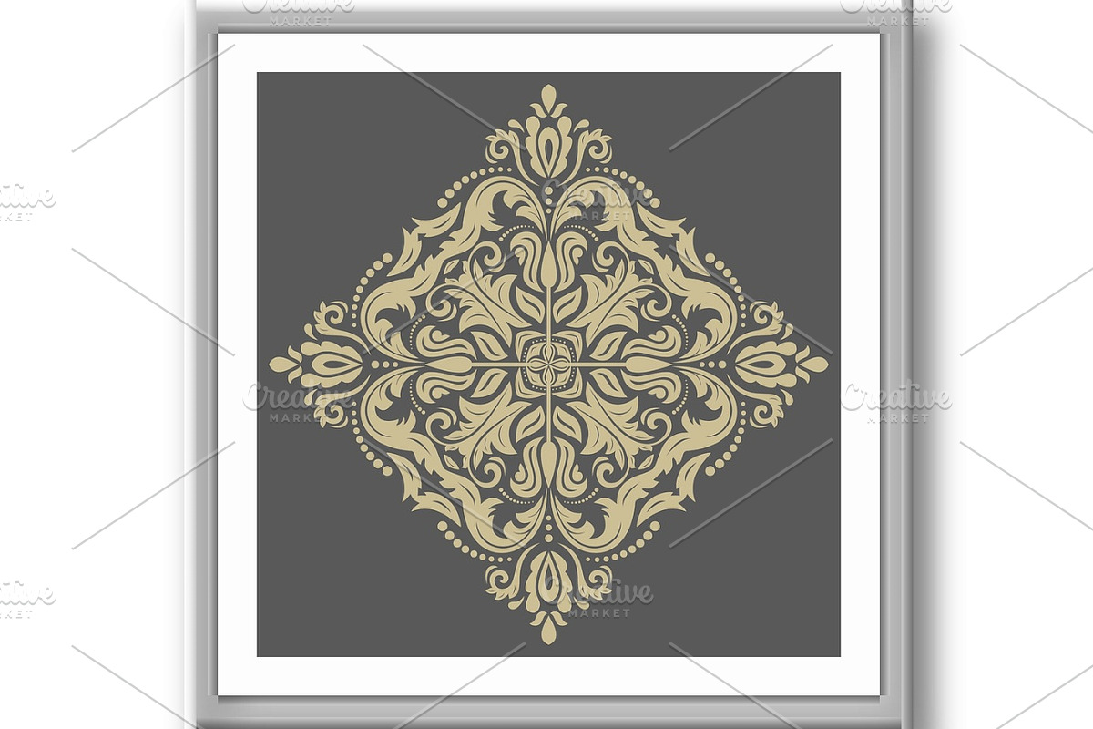 Damask Vector Orient Pattern, a Decorative Illustration by FineArtStudio (Photo 2 of 3)
