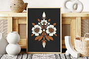 Linocut Flowers | Poster Builder, an Object Graphic by KetteCreate (Thumbnail 12 of 12)