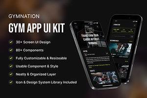 Gymnation - Gym App UI Kit