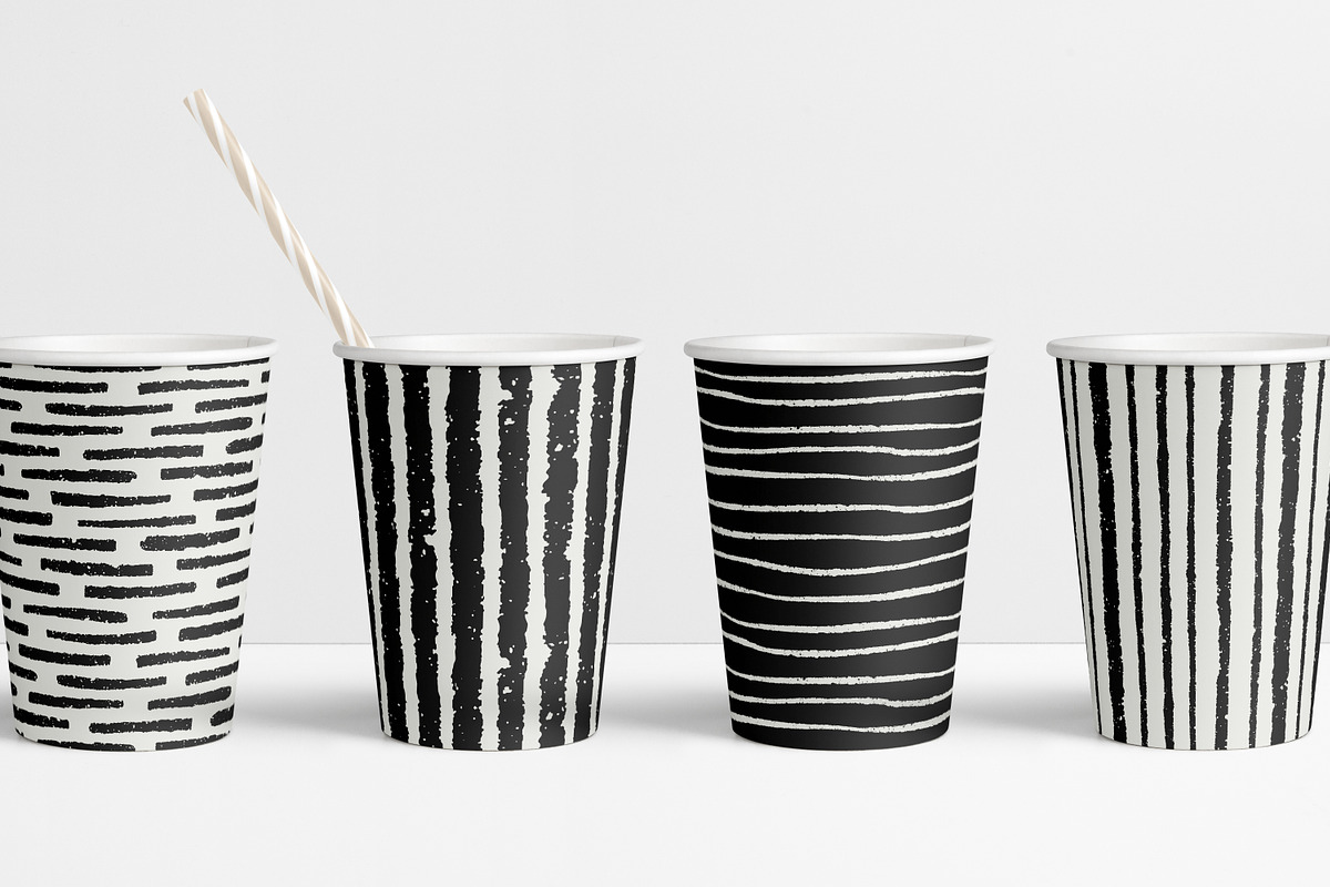 Black & white seamless patterns set, a Pattern Graphic by Good Studio (Photo 30 of 36)