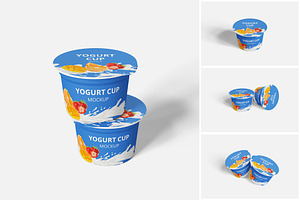 Yogurt Cup Mockup, a Product Mockup by MrLetters