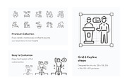 Talking and Speaking Icon Set, an Outline Icon by Prosymbols (Thumbnail 3 of 5)