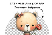 Whimsical Doodle Valentine Animals, an Illustration by one-touch (Thumbnail 11 of 19)