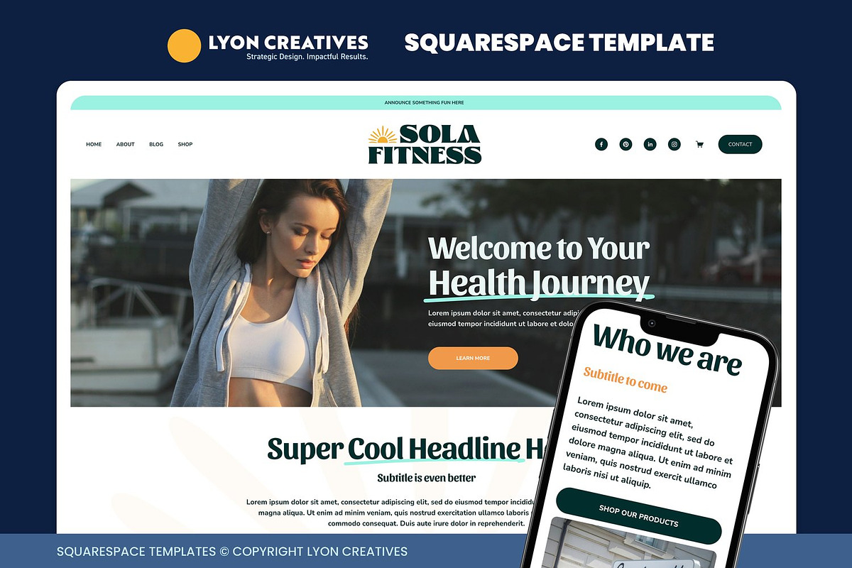 Sola – Bold Squarespace Template, a Squarespace Template by LyonCreatives (Photo 1 of 4)