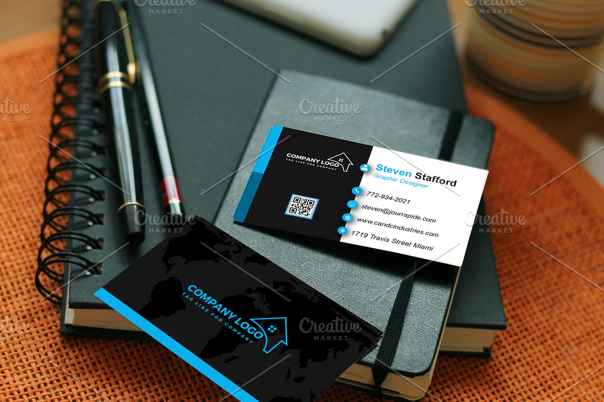 Stylish Business Card PSD preview 4
