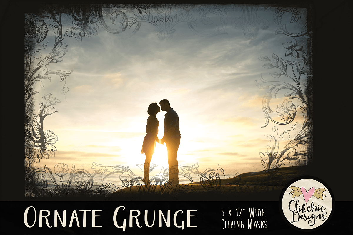 Ornate Grunge Clipping Masks preview 5