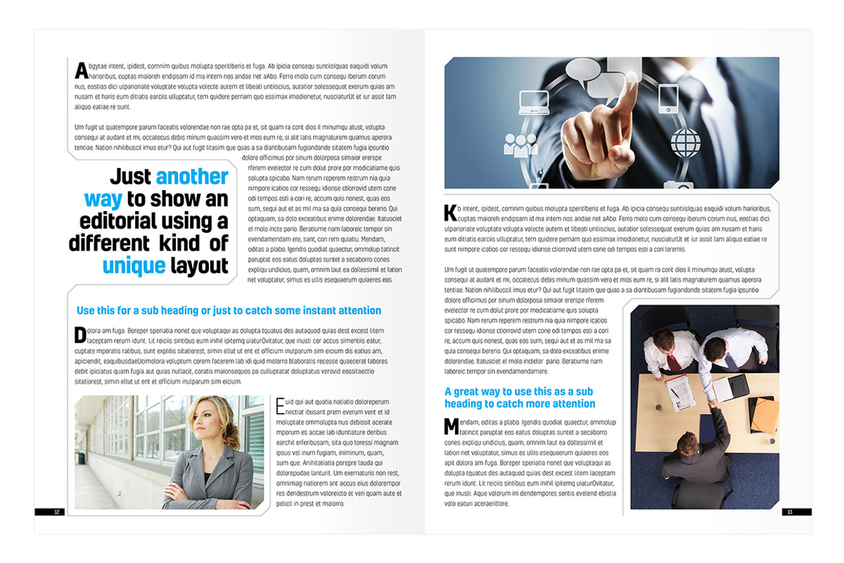 Magazine Template InDesign 01, a Magazine Template by Love Graphic Design (Photo 15 of 28)