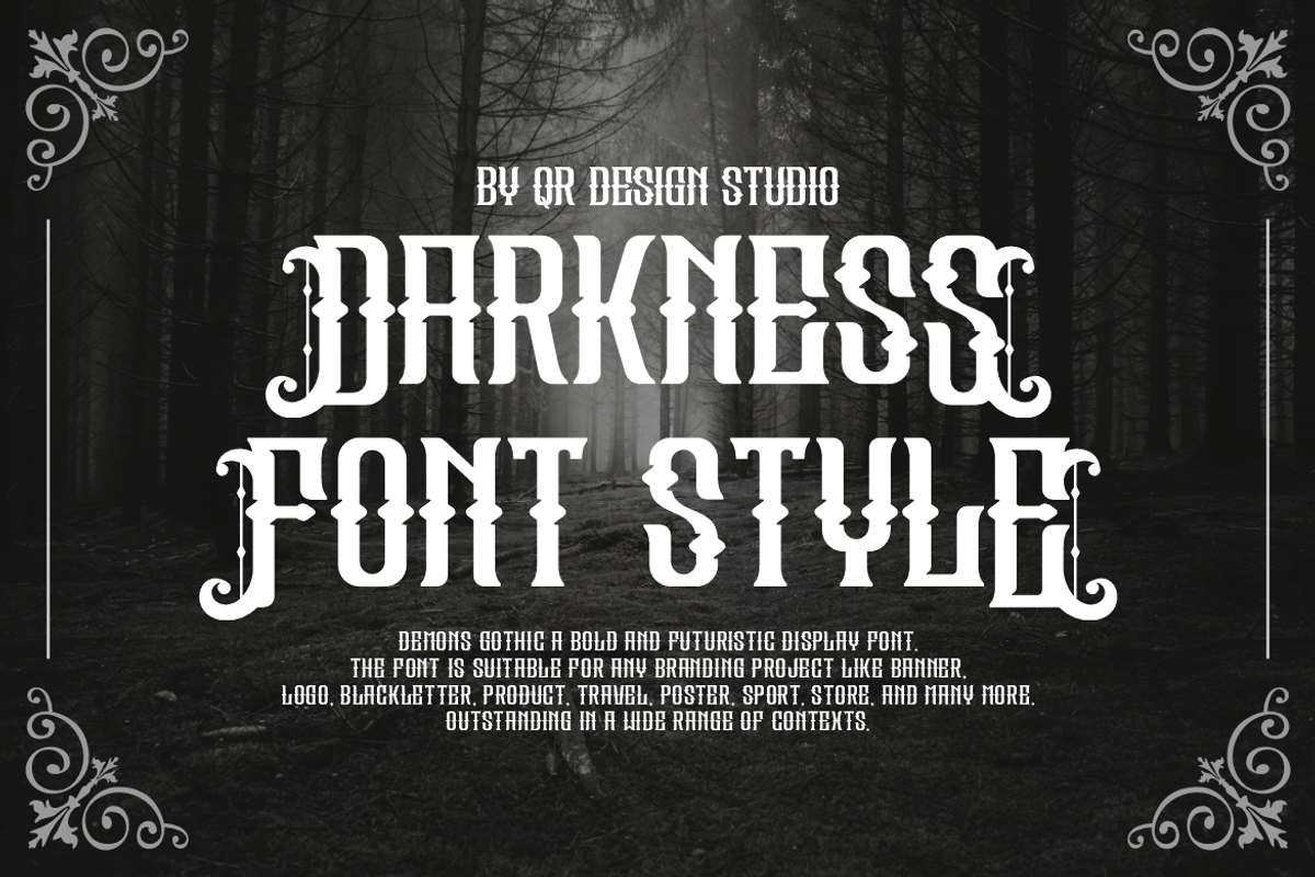 Demons Gothic, a Blackletter Font by QR Design Studio (Photo 3 of 7)