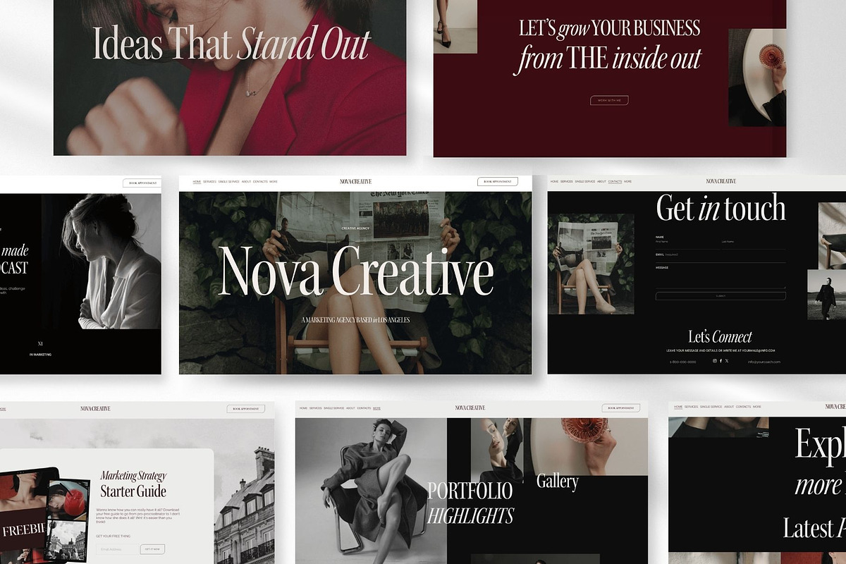 Squarespace Agency Website Template, a Squarespace Template by Presentibox (Photo 4 of 14)
