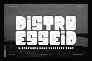 Distro Esseid - Distressed Font, a Sans Serif Font by QR Design Studio (Thumbnail 1 of 6)