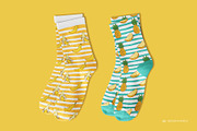 Mid Calf Crew Socks 2 Mock-up, a Packaging Mockup by Branda Keeps (Thumbnail 11 of 17)