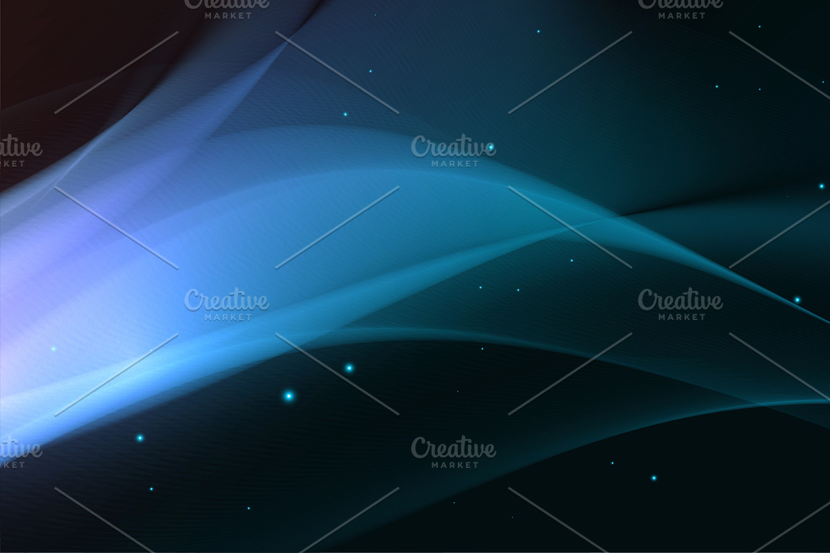 Blue glowing wave, magic energy, a Pattern Graphic by majcot (Photo 3 of 6)
