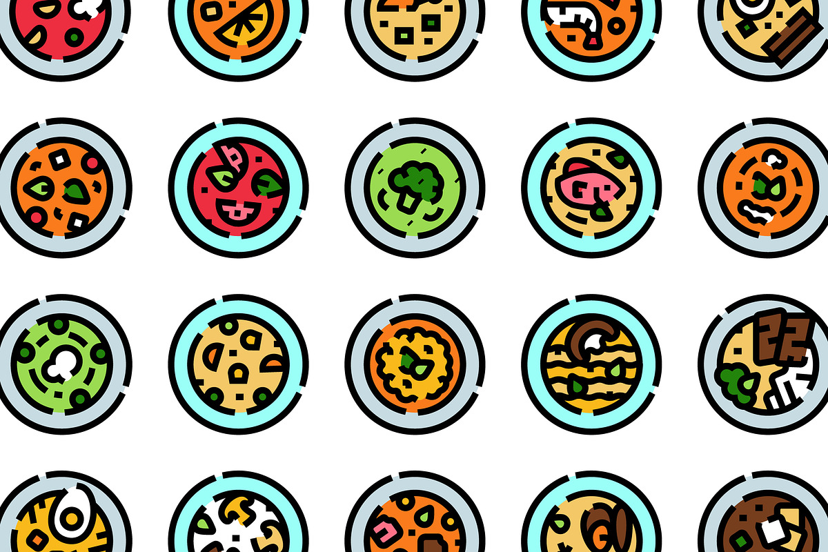 Collection of various bowl soup, an Object Graphic by pikepicture (Photo 3 of 3)