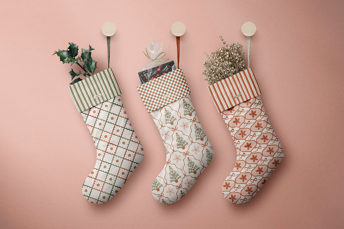 Traditional Christmas patterns, a Pattern Graphic by Cozy pattern shop (Photo 12 of 13)