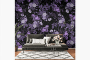 Purple Roses - Seamless Patterns, a Pattern Graphic by texvogue (Thumbnail 9 of 15)